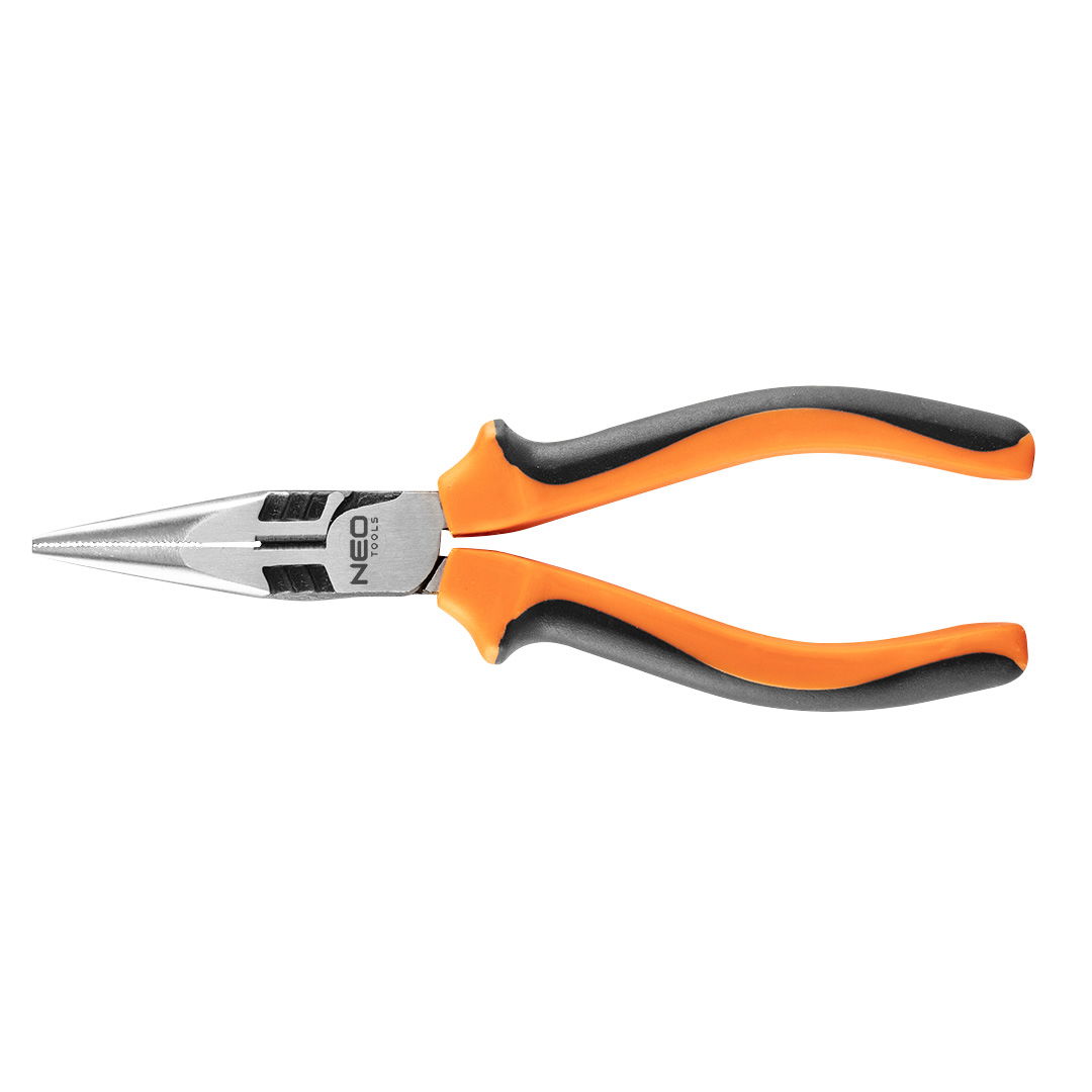 NEO TOOLS Hosszúcsőrű fogó 160mm 40% EnergiaMegtakarítás, csavarlazító fogazattal termék fő termékképe