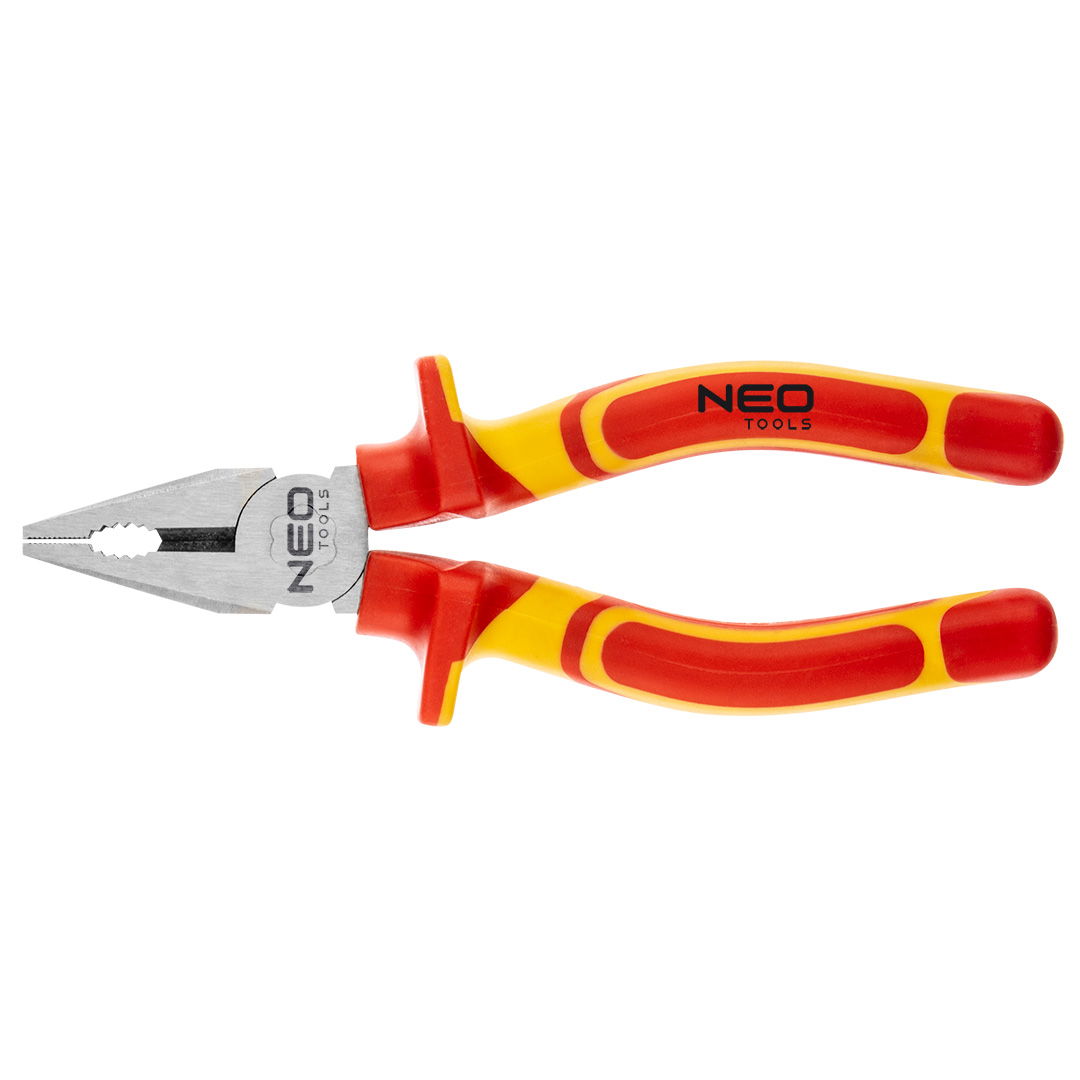NEO TOOLS Kombinált fogó 1000V, szigetelt, 180mm (7"), CrV, polírozott termék fő termékképe