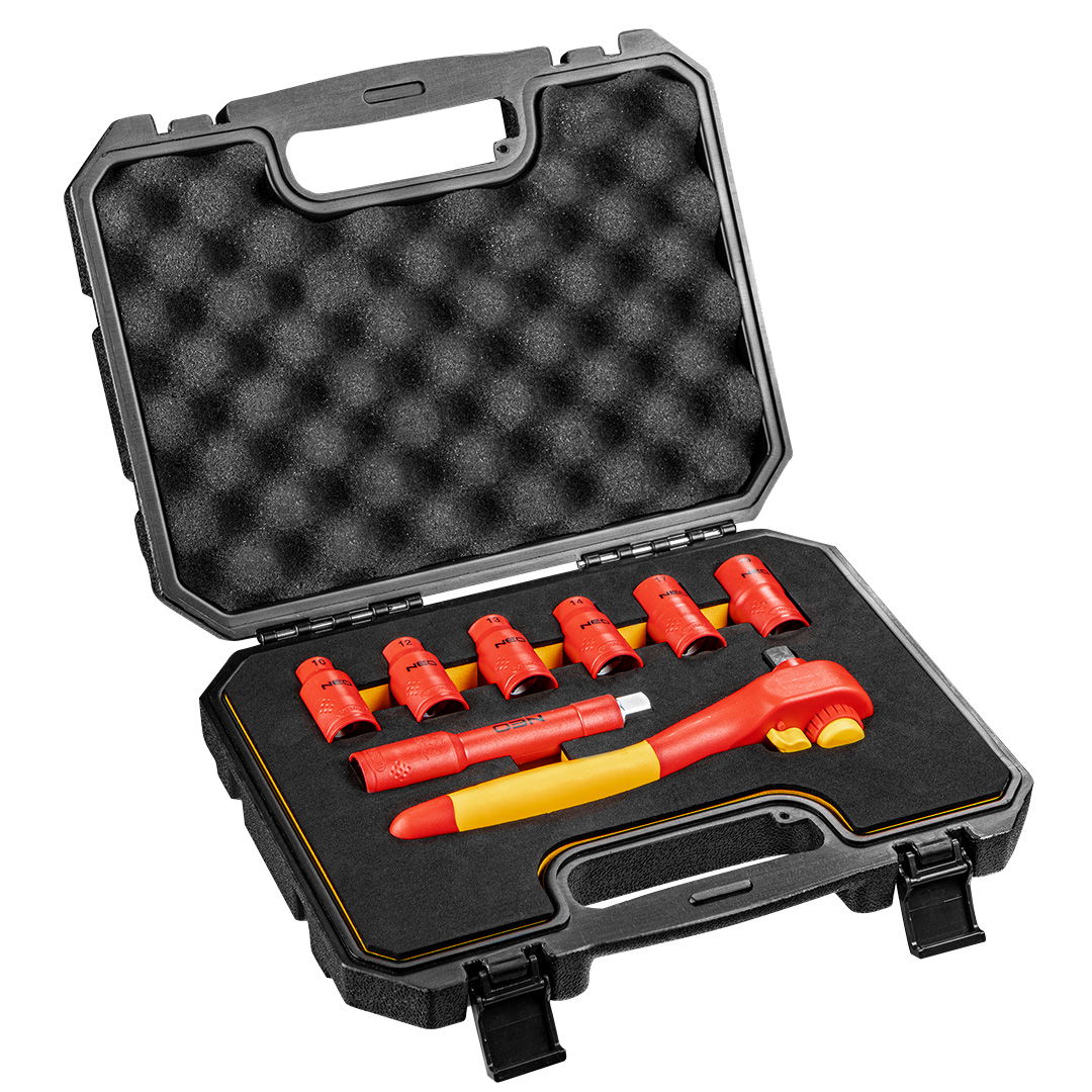 NEO TOOLS Dugókulcskészlet, 1/2", 1000V, szigetelt 8db termék fő termékképe