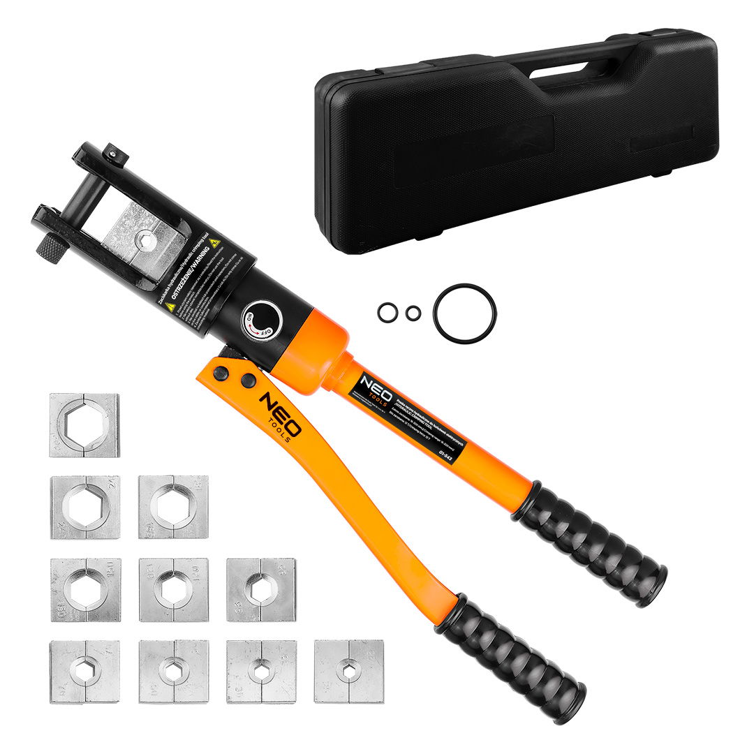 NEO TOOLS Hidraulikus krimpelő-, érvéghüvelyfogó, 16-300mm, 12t termék fő termékképe