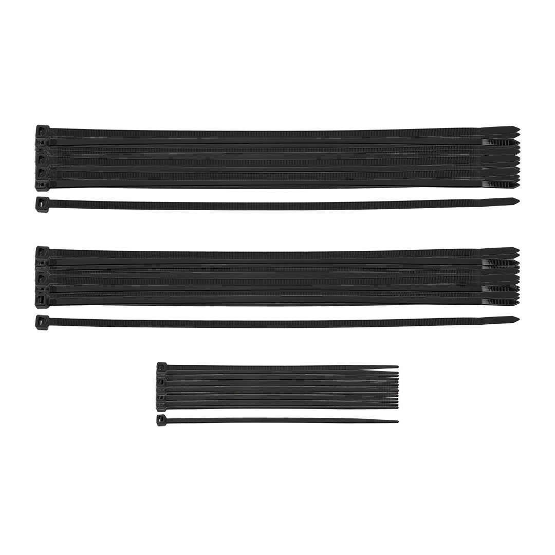 NEO TOOLS Kábelkötegelő, gyorskötöző, EXTREME, UV álló, fekete, készlet , különböző méretek, 75db termék fő termékképe