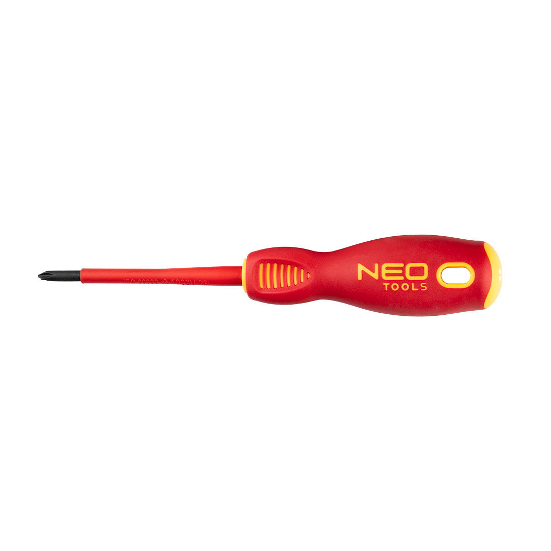 NEO TOOLS Csavarhúzó SL/PH1 80mm, 1000V, szigetelt termék fő termékképe