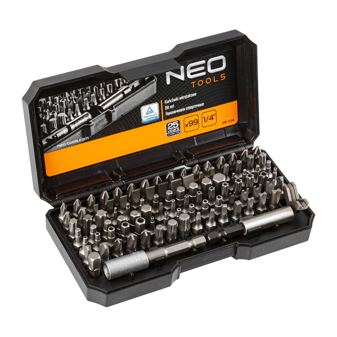 NEO TOOLS Csavarhúzó bitkészlet 100db termék fő termékképe