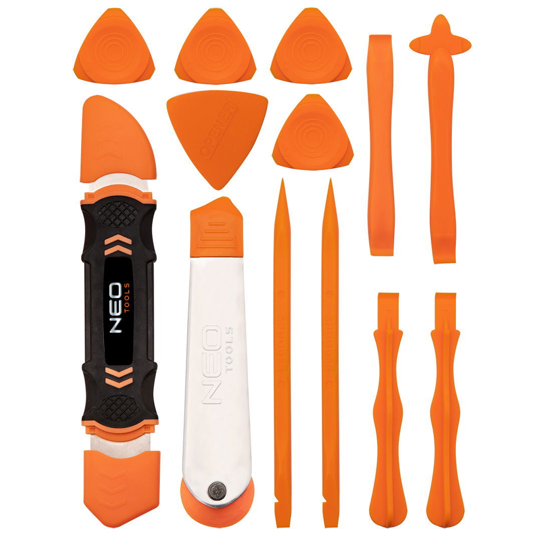 NEO TOOLS Műszerész szétválasztó készlet 13db, okostelefonok, táblagépek, laptopok. Műanyag termék fő termékképe