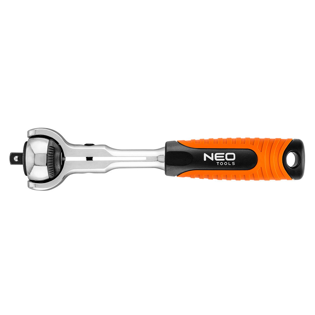 NEO TOOLS Racsnis kulcs 1/4", forgófejes 360°, 72 fog termék fő termékképe