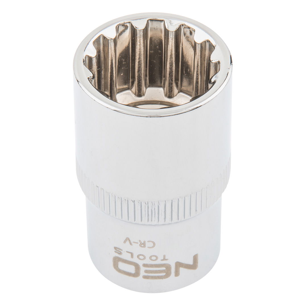 NEO TOOLS Dugókulcs 12mm, 1/2", SPLINE termék fő termékképe