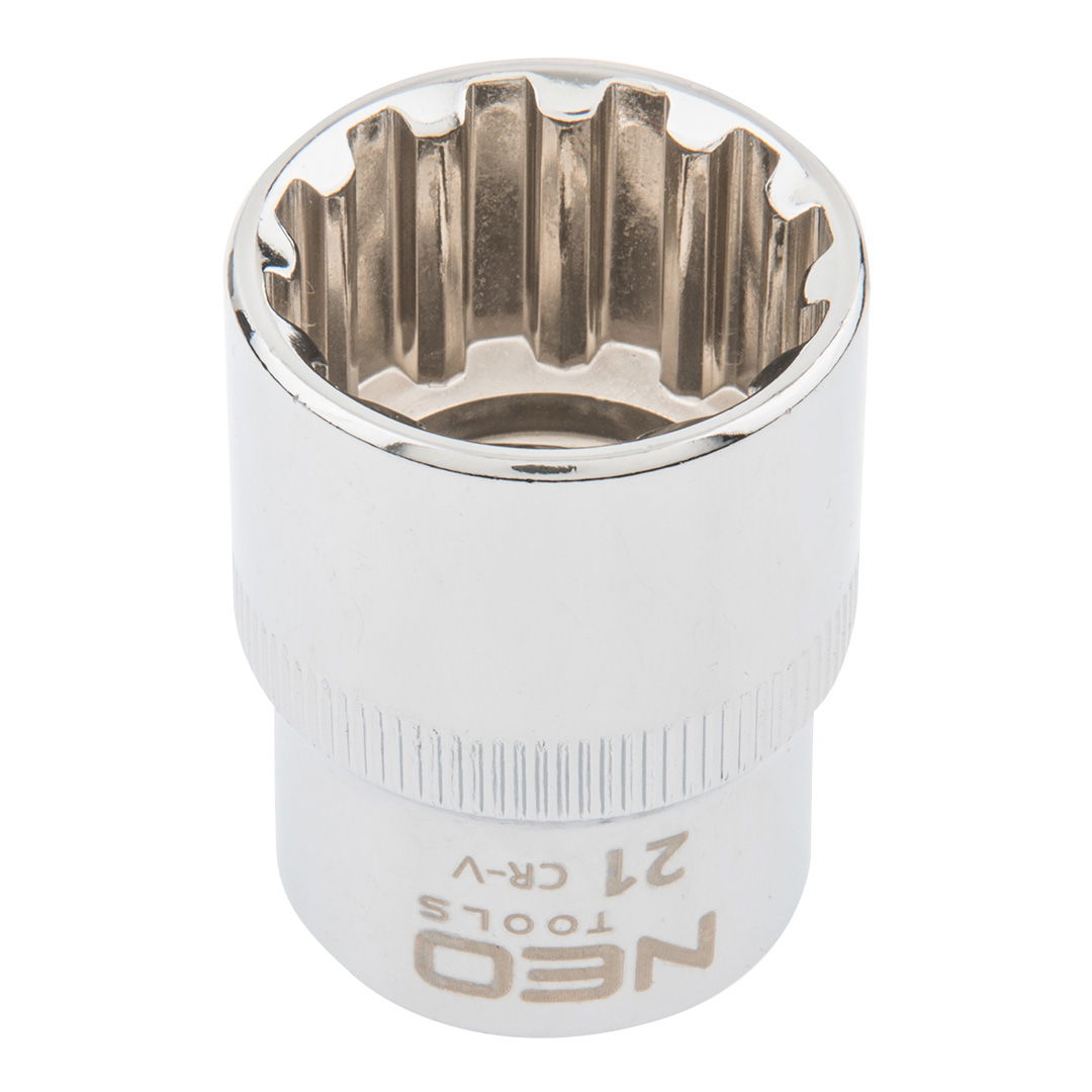 NEO TOOLS Dugókulcs 21mm, 1/2", SPLINE termék fő termékképe