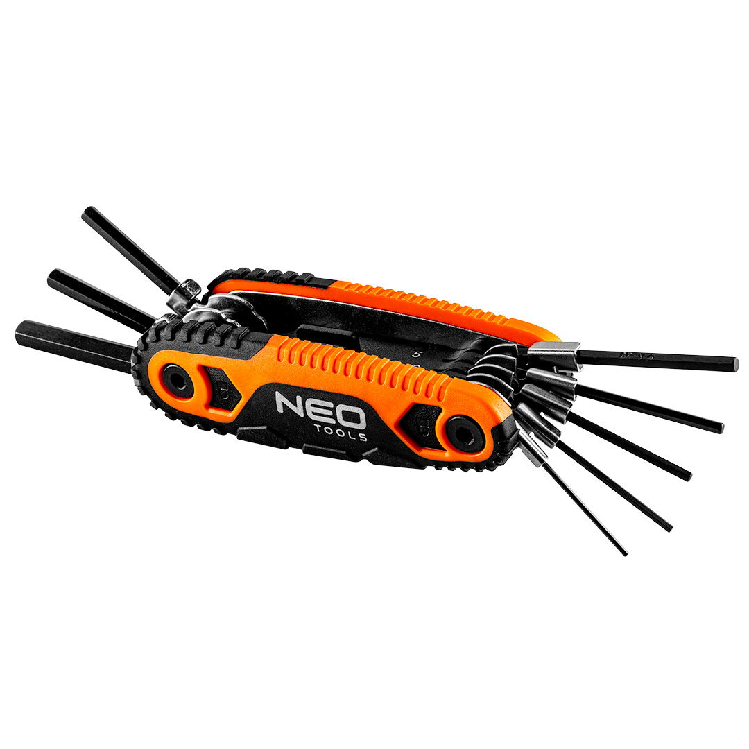 NEO TOOLS IMBUSZKULCS KÉSZLET, összecsukható 1.5, 2, 2.5, 3, 4, 5, 6, 8mm, 8 részes termék fő termékképe