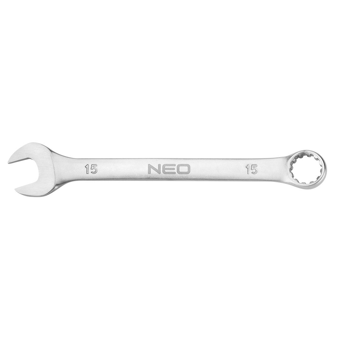 NEO TOOLS Csillag-villáskulcs 15 x 190mm, CrV, DIN3113 termék fő termékképe