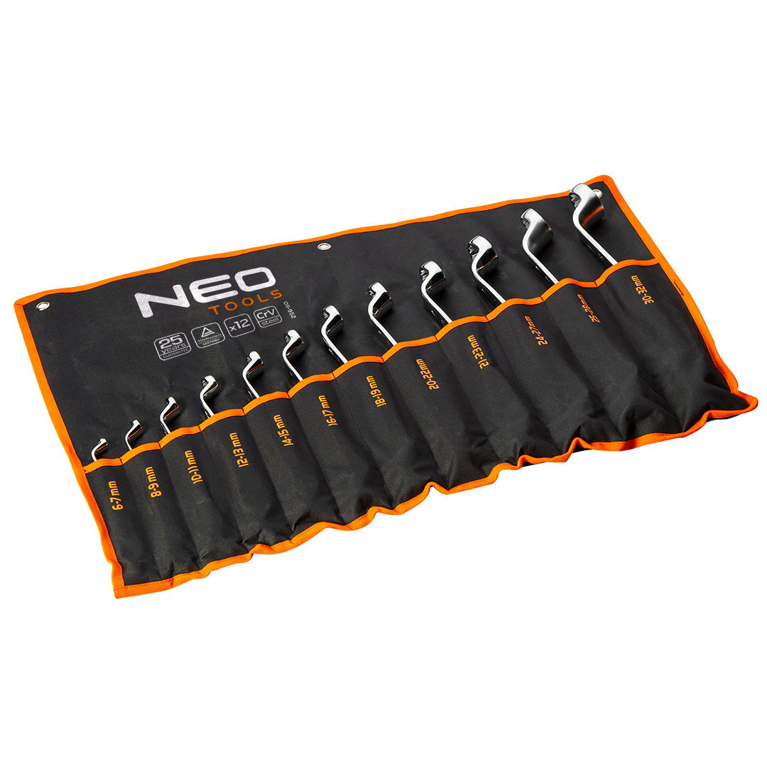 NEO TOOLS CSILLAGKULCS KÉSZLET HAJLÍTOTT 12db 6-32mm termék fő termékképe