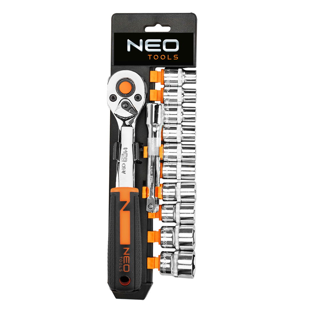 NEO TOOLS Dugókulcskészlet 12db, 3/8" termék fő termékképe
