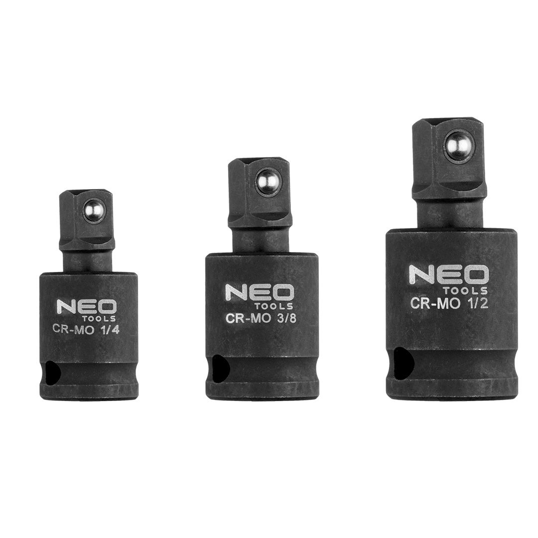 NEO TOOLS Csuklós toldó készlet ütvecsavarozókhoz 1/4", 3/8",1/2" termék fő termékképe
