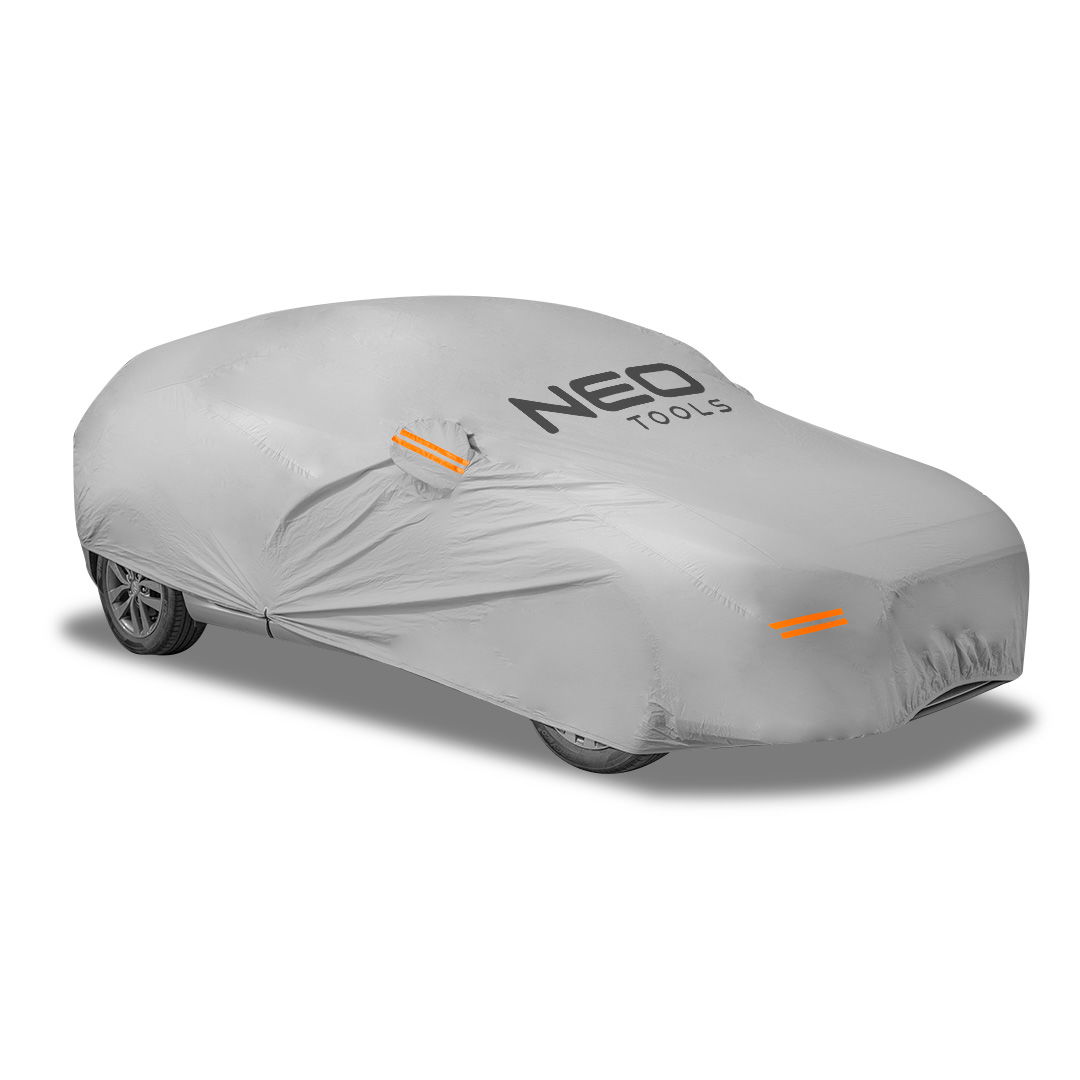 NEO TOOLS Autótakaró ponyva, 20 rétegű, vízálló, vezetőoldali cippzáras ajtónyílás, 533X178X119cm, XL termék fő termékképe