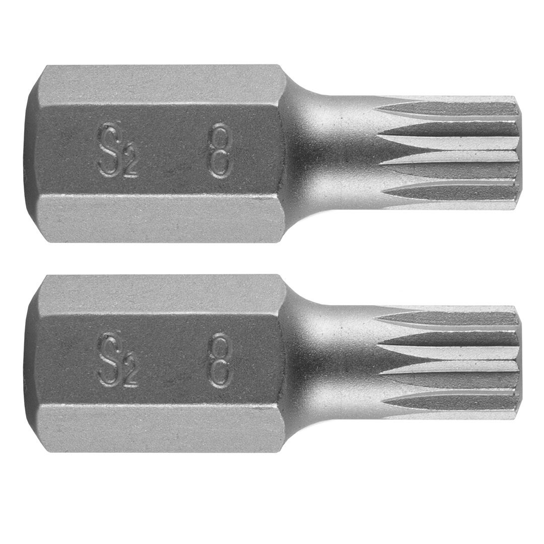 NEO TOOLS Spline bit, 3/8", M8x30mm, S2, 2db termék fő termékképe