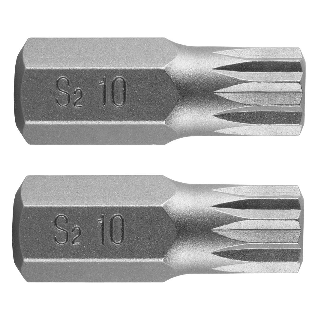 NEO TOOLS Spline bit, 3/8", M10x30mm, S2, 2db termék fő termékképe
