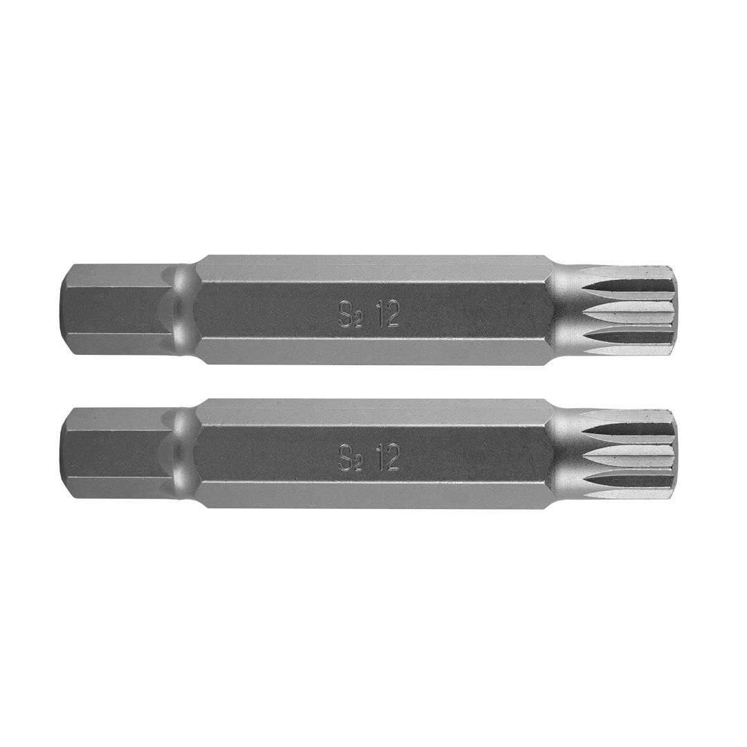 NEO TOOLS Spline bit, 3/8", M12x75mm, S2, 2db termék fő termékképe
