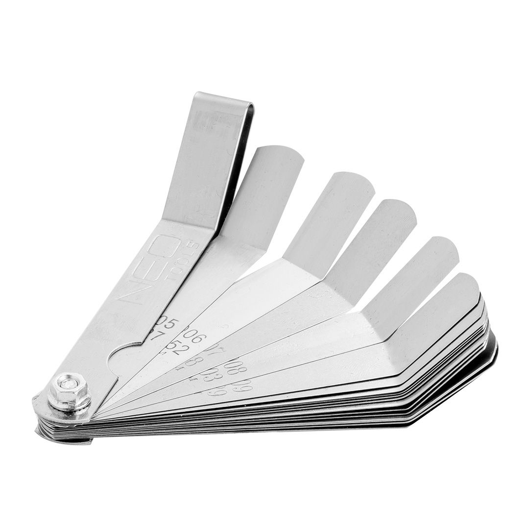 NEO TOOLS Hézagmérő készlet 16db bent (0.127 - 0.508mm) 65MN/rozsdamentes acél 16db, hajlított termék fő termékképe