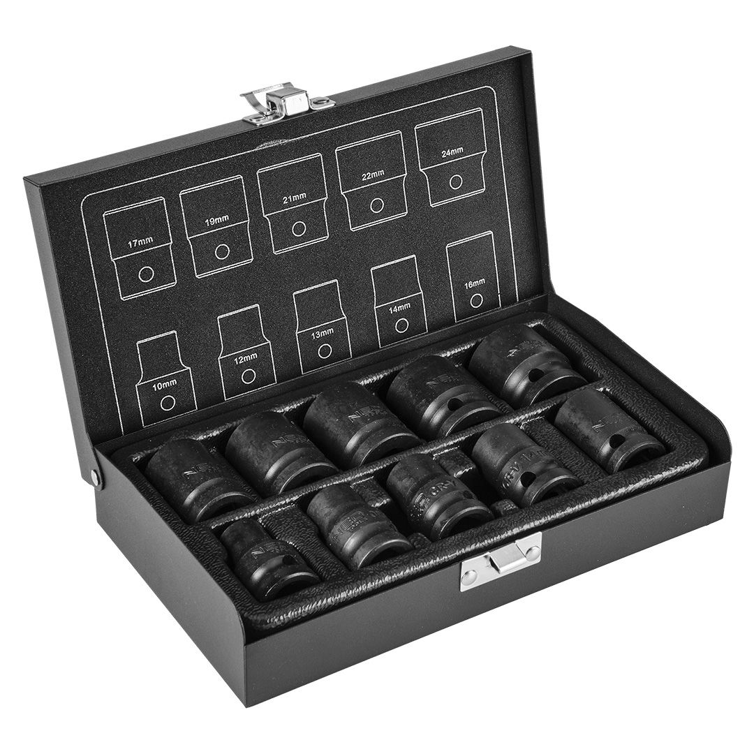NEO TOOLS Gépi Dugókulcskészlet 1/2" 10db 10-24 termék fő termékképe