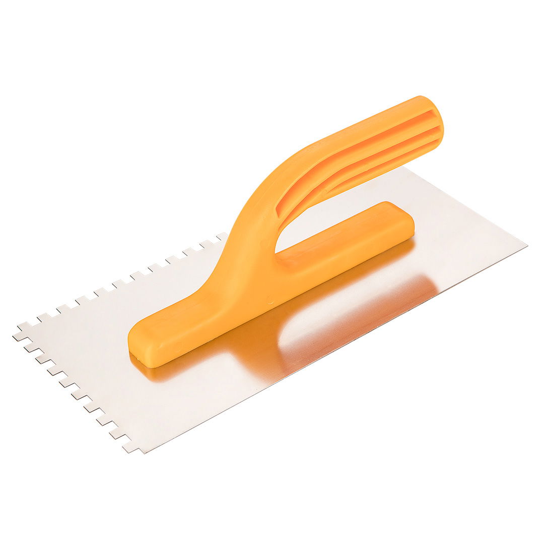 TOPEX Acél simító, fogazott, rozsdamentes, 280x130mm, 6x6x6mm fog termék fő termékképe