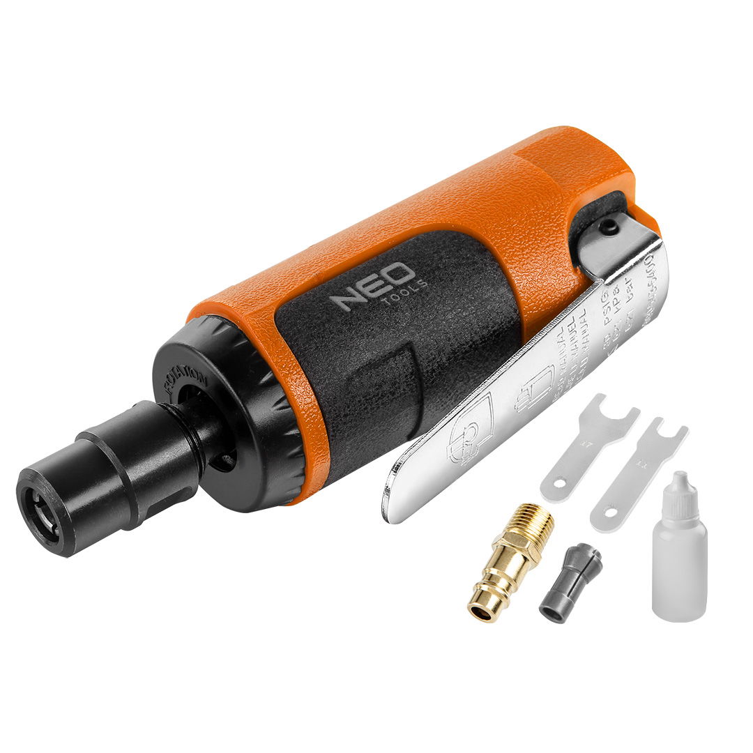 NEO TOOLS Pneumatikus egyenes csiszoló 1/4" 1/8", 6mm/3mm, 25 000 rpm termék fő termékképe