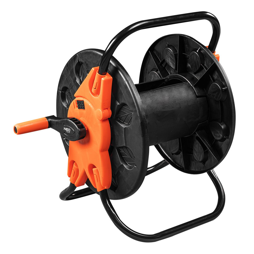 NEO TOOLS Tömlődob, műanyag, tömlőméret: 1/2" max60m, 3/4" max20 m termék fő termékképe