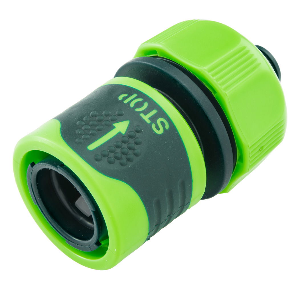 VERTO Tömlő gyorscsatlakozó 3/4" vizstoppos, kétkomponensű termék fő termékképe