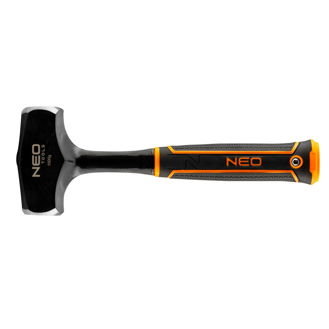 NEO TOOLS Kőtörő kalapács 1500g, monoblokk, kétkomponensű markolat termék fő termékképe