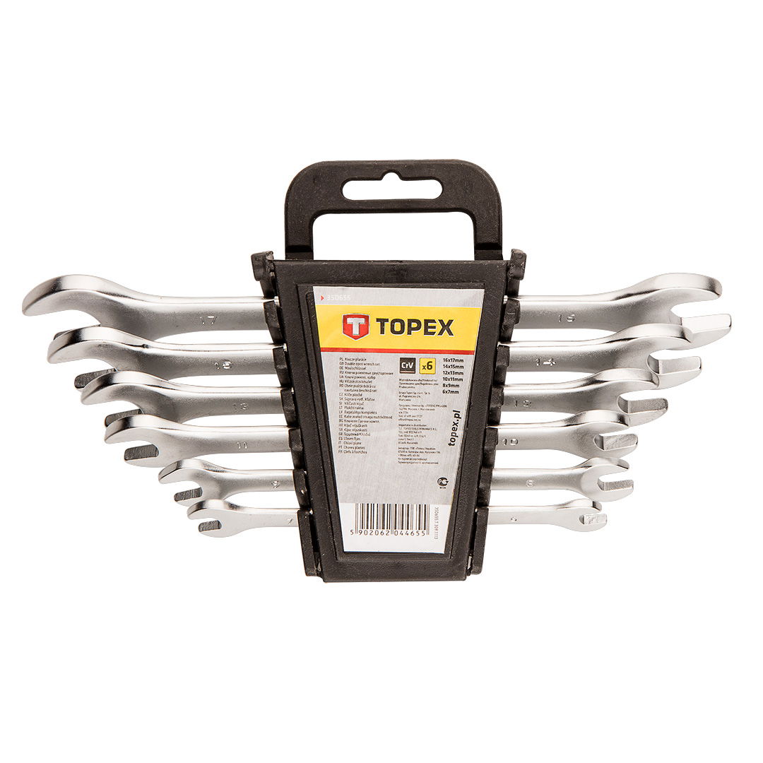 TOPEX VILLÁSKULCS KÉSZLET 6-17mm, 6db, CV termék fő termékképe