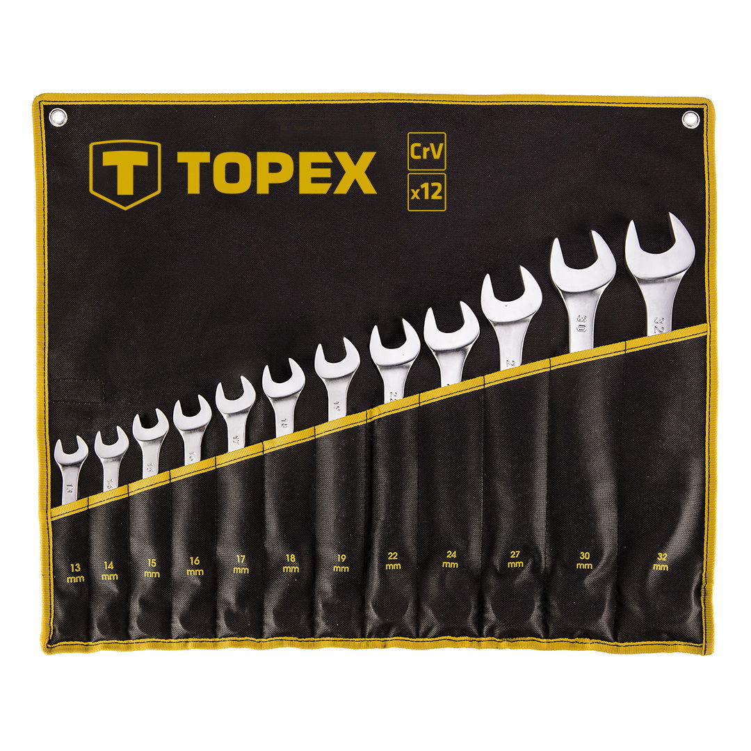 TOPEX Csillag-villáskulcs készlet 10-32mm, 12db termék fő termékképe