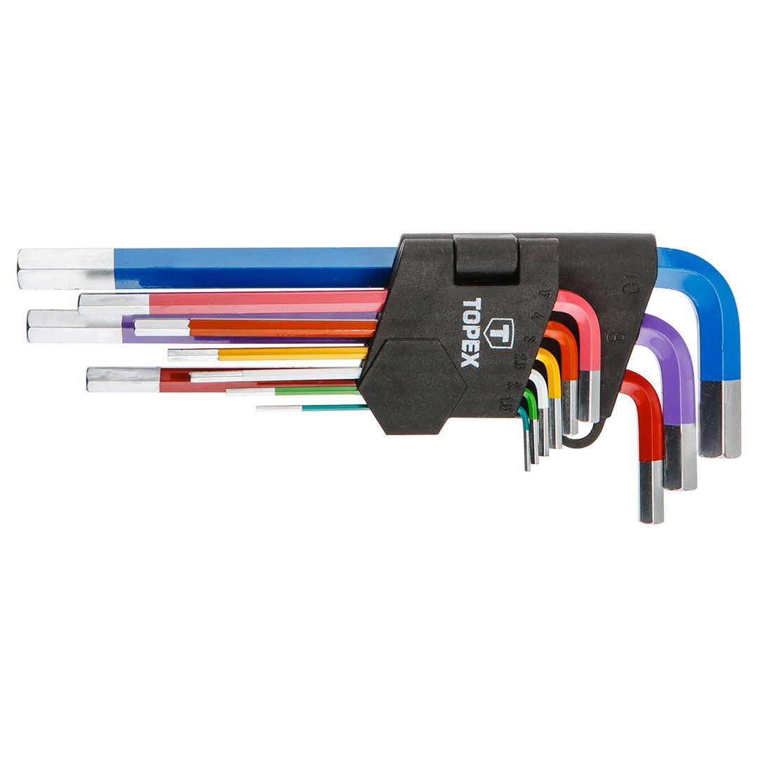 TOPEX Imbuszkulcs készlet 9db, SZÍNES termék fő termékképe