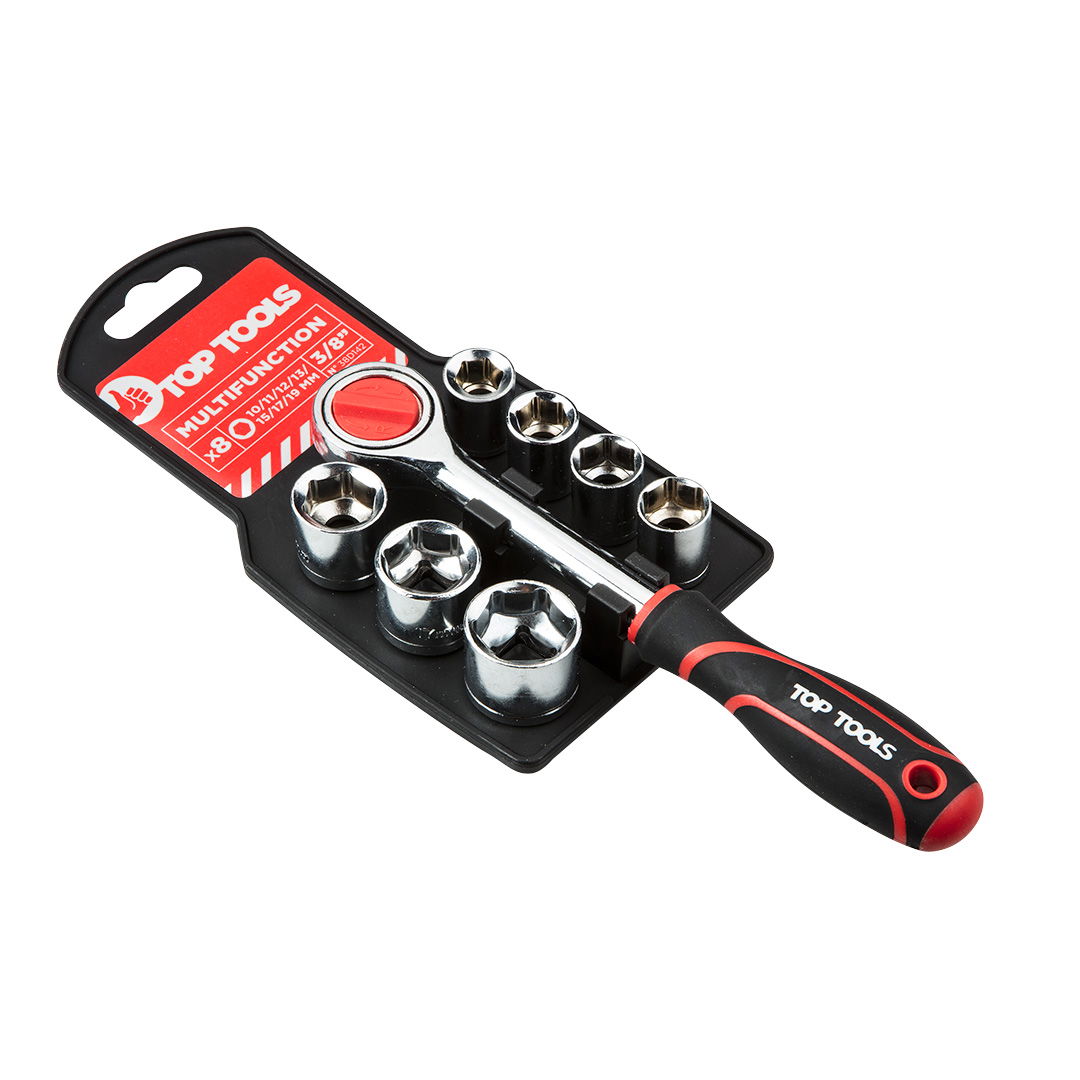 Top Tools Dugókulcskészlet 3/8" 8db termék fő termékképe