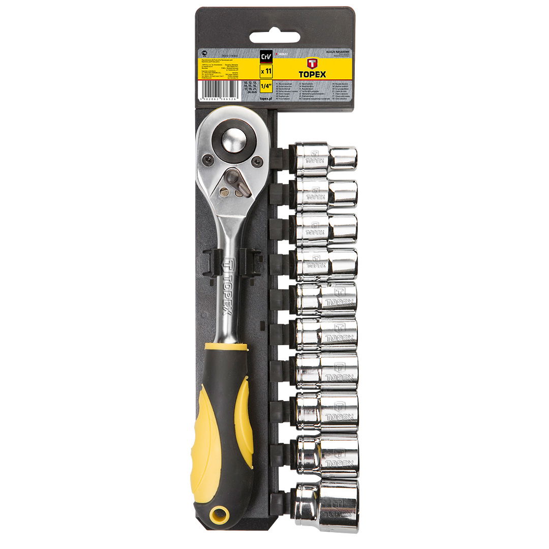 TOPEX Dugókulcskészlet 1/2" 11R termék fő termékképe