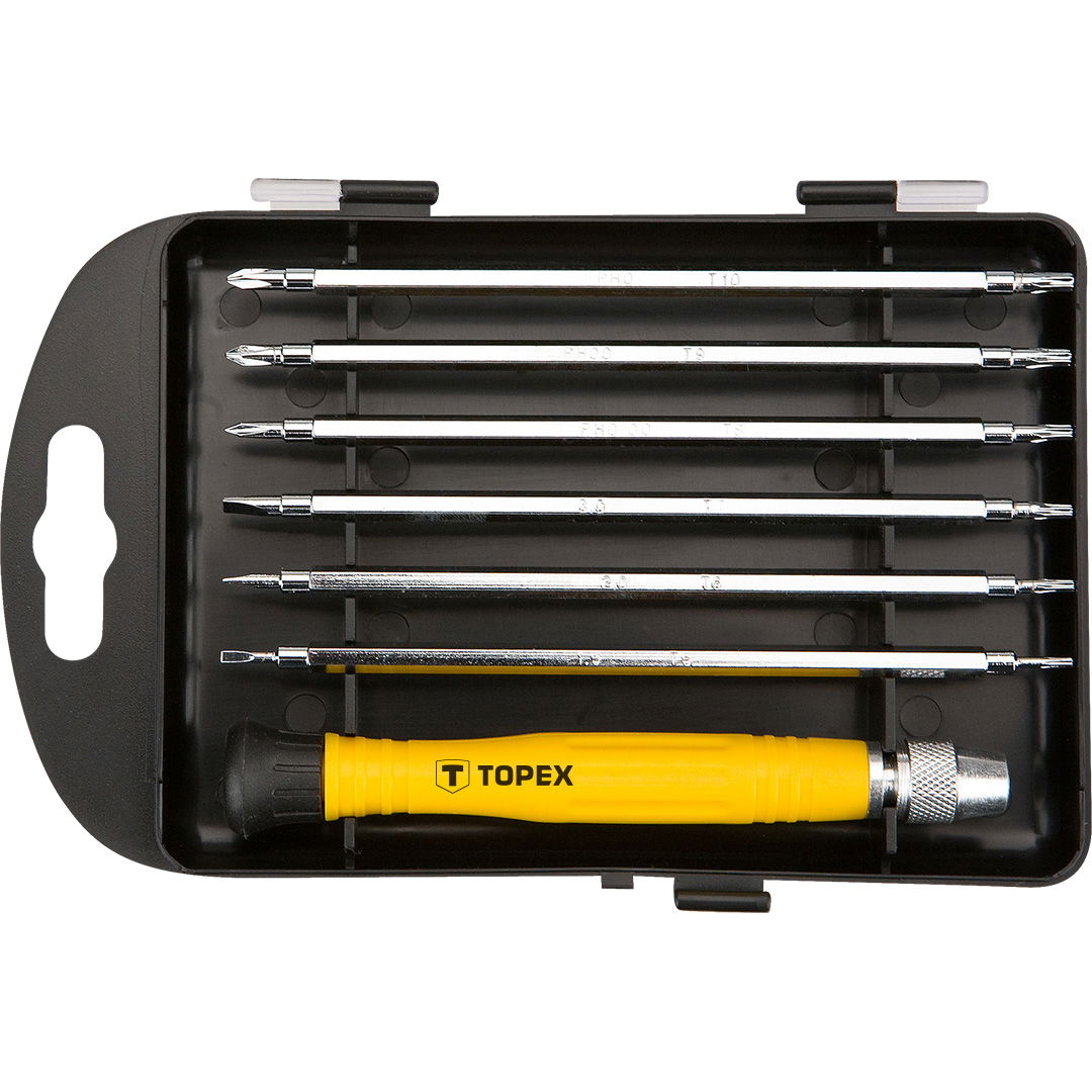TOPEX MŰSZERÉSZ, PRECÍZIÓS Csavarhúzó készlet 7db termék fő termékképe