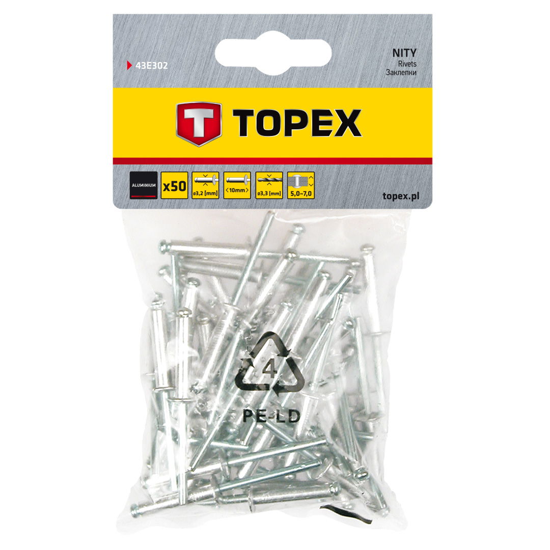 TOPEX POPSZEGECS 3.2X10, 50db termék fő termékképe