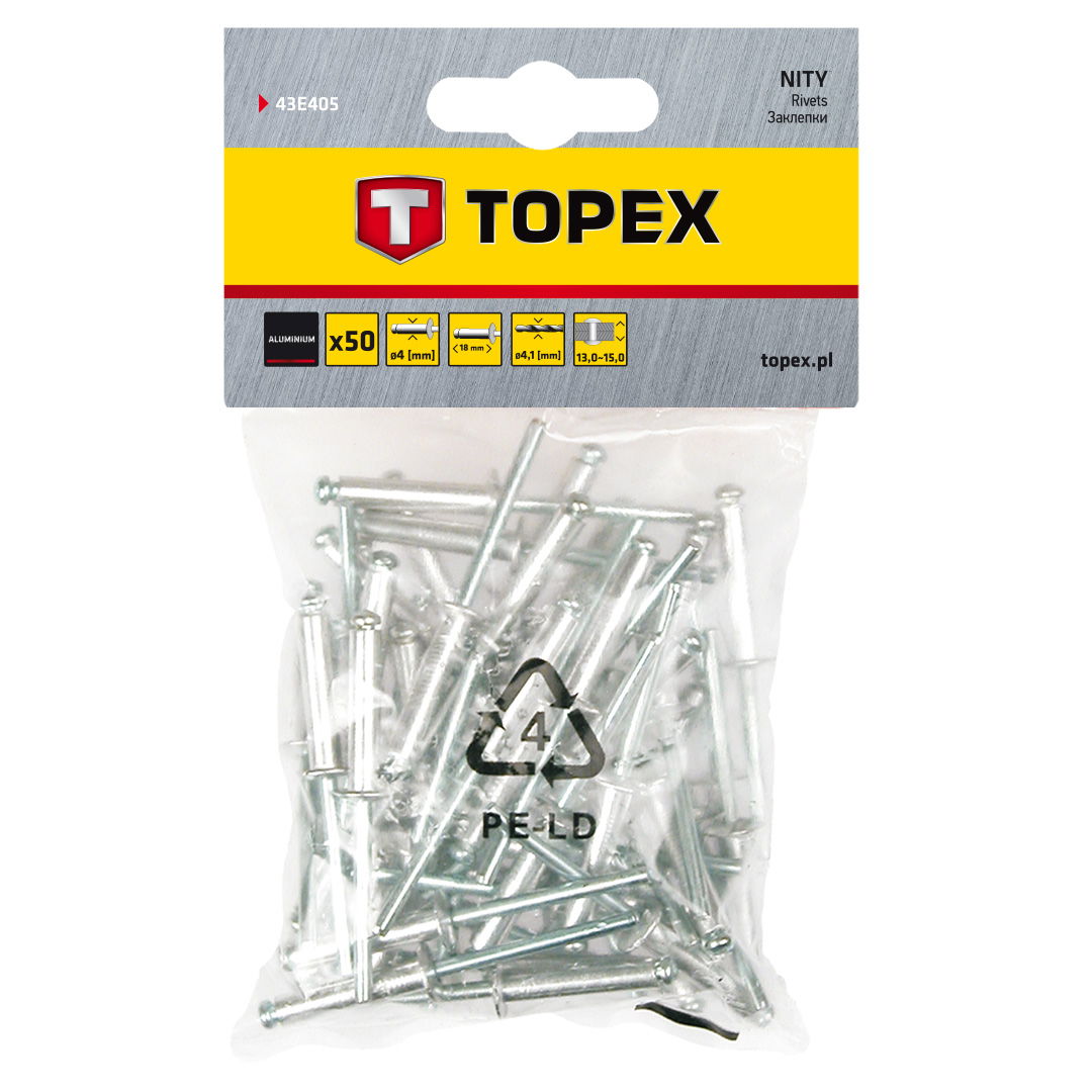 TOPEX POPSZEGECS 4.0X18, 50db termék fő termékképe