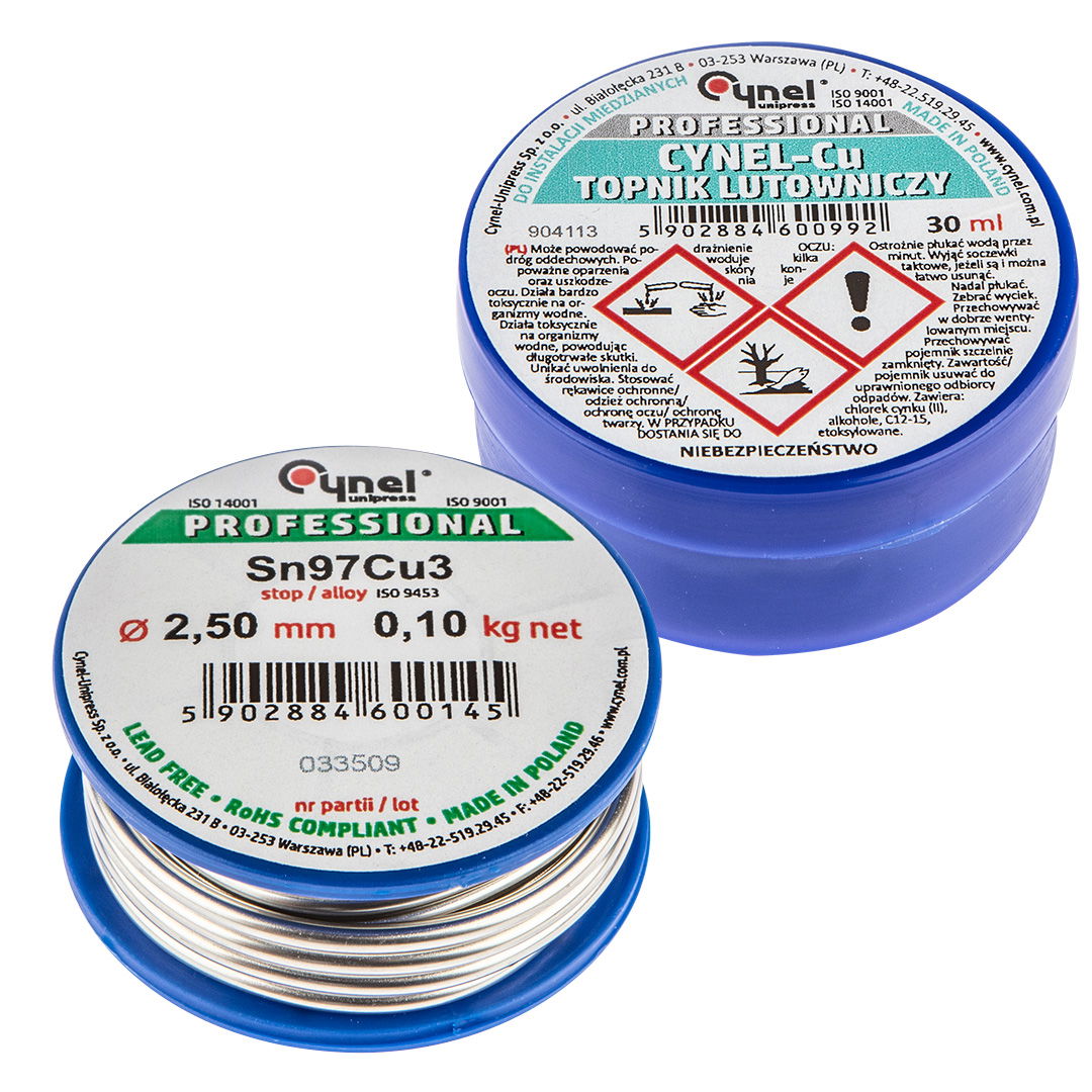 CYNEL Forrasztókészlet rézforrasztáshoz, forrasztóón és paszta termék fő termékképe