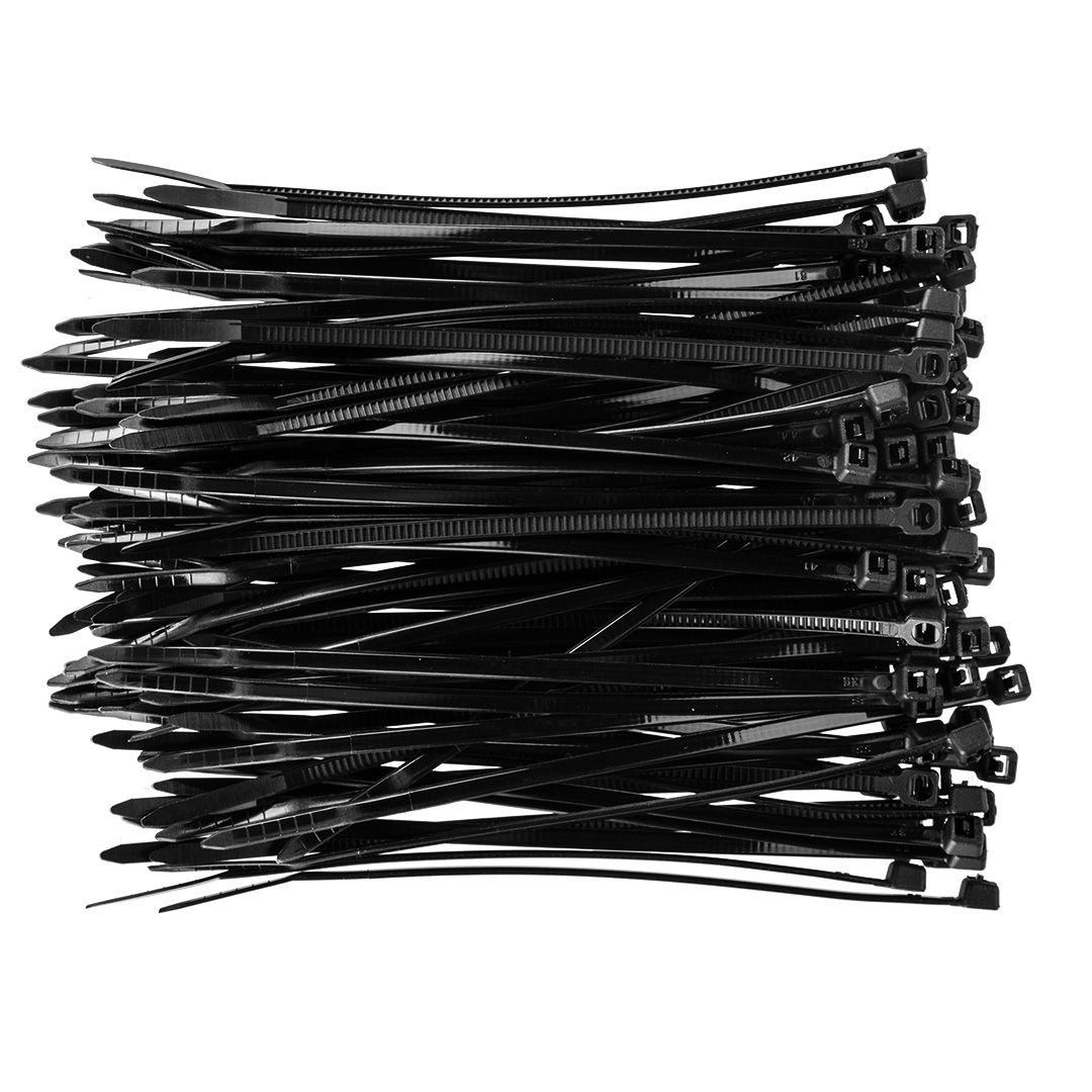 TOPEX KÁBELKÖTEGELŐ, gyorskötöző, 2,5mm x 100mm, fekete, 100db termék fő termékképe