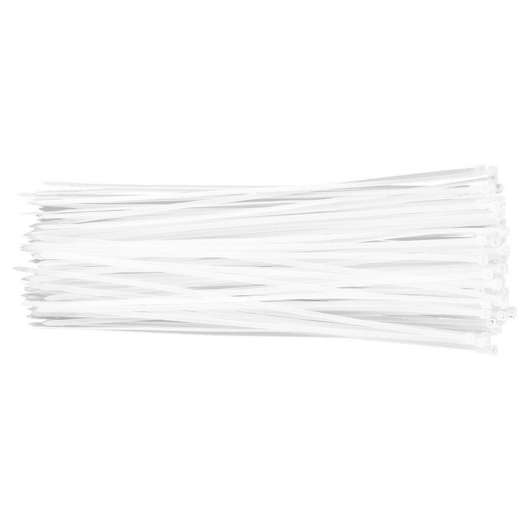 TOPEX KÁBELKÖTEGELŐ, gyorskötöző, 3,6mm x 300mm, fehér, 100db termék fő termékképe