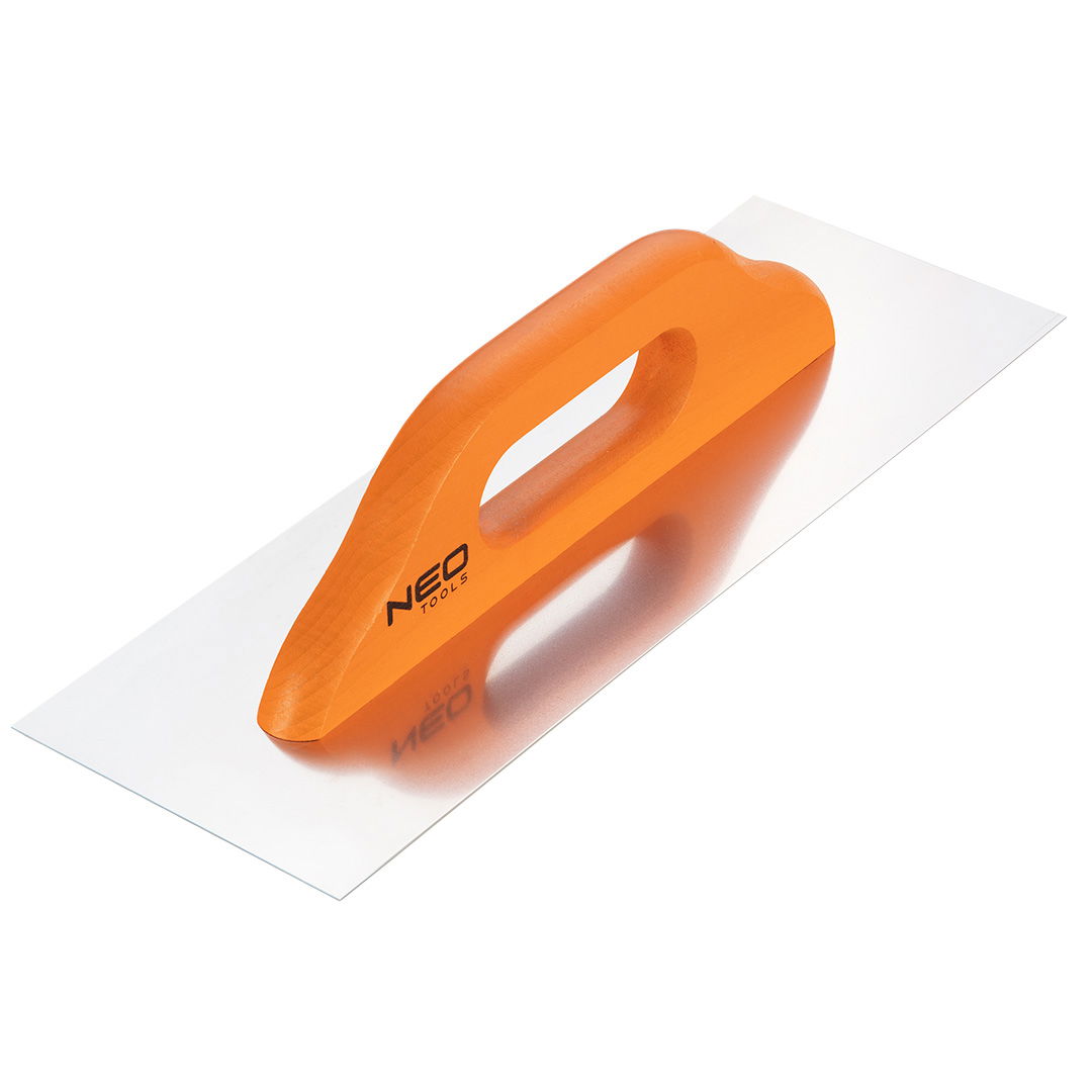NEO TOOLS Acél simító, rozsdamentes, 380x128mm, fa markolat termék fő termékképe