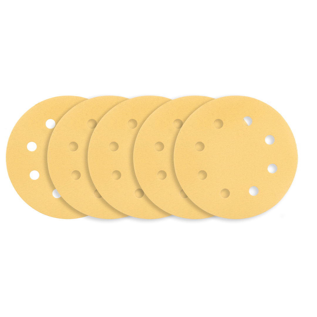 GRAPHITE Tépőzáras csiszolópapír 180mm, K180, 5db, 8 lyukkal, csiszológéphez 59G263 termék fő termékképe