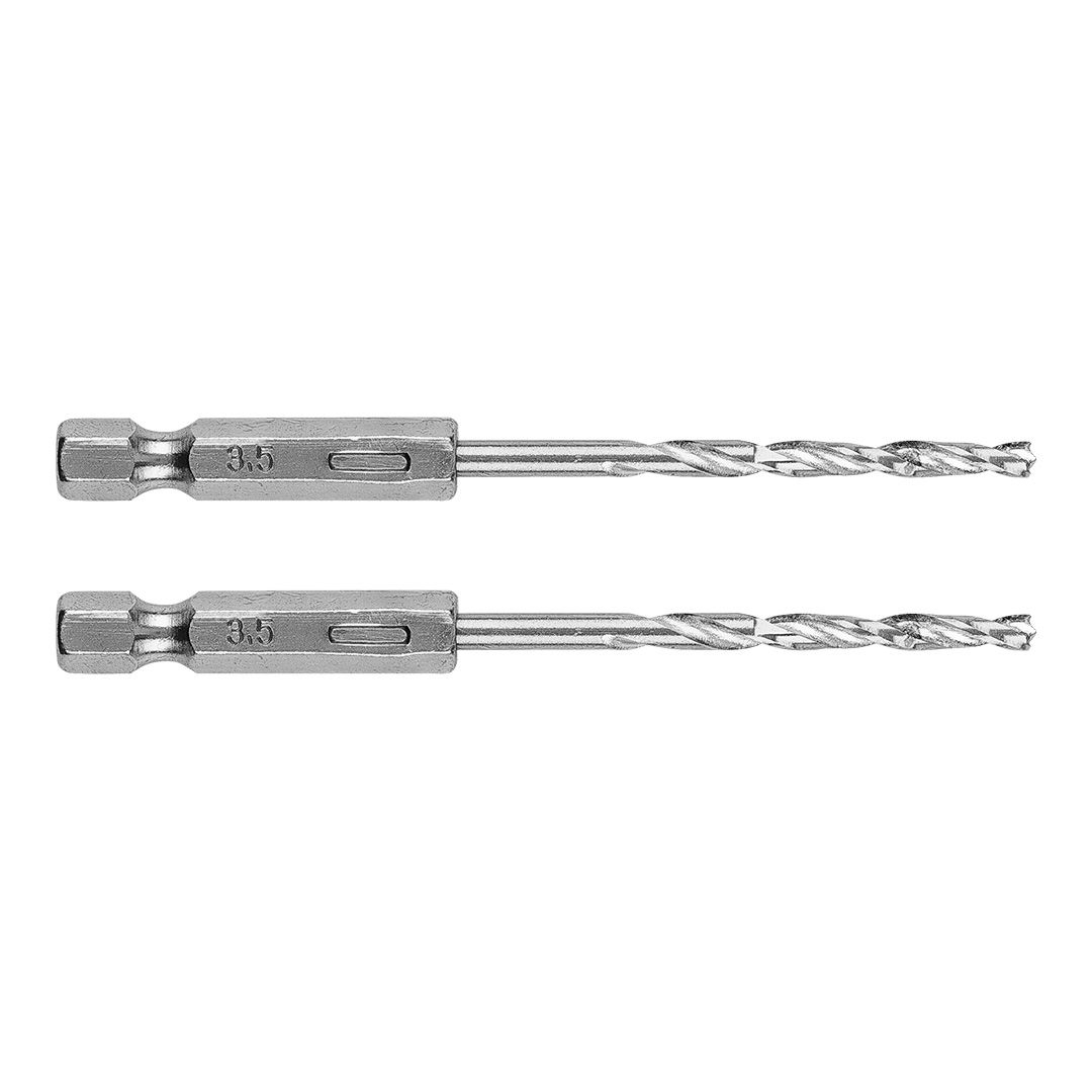 GRAPHITE Csigafúró, 1/4" hatszög szárral, HSS DIN 338, 3,5mm, 2db/cs termék fő termékképe
