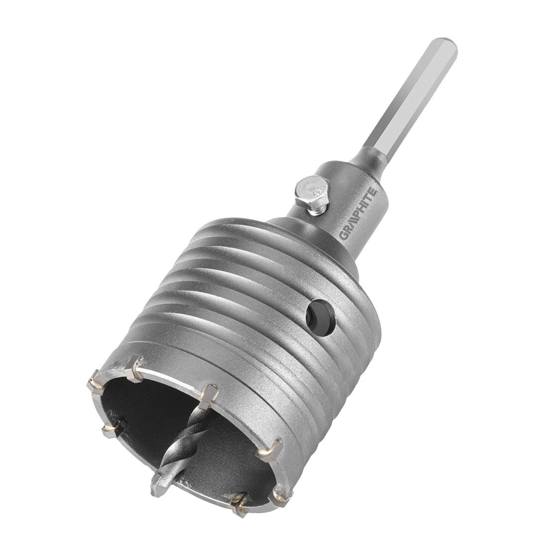 GRAPHITE Koronafúró, körkivágó, 65 mm, hatszög szárral, központfúróval termék fő termékképe