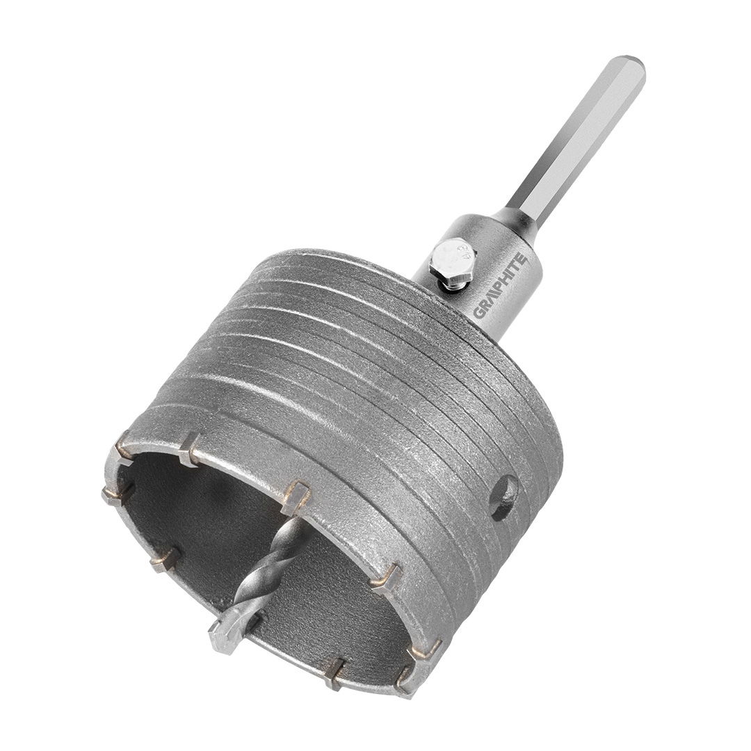 GRAPHITE Koronafúró, körkivágó, 85 mm, hatszög szárral, központfúróval termék fő termékképe