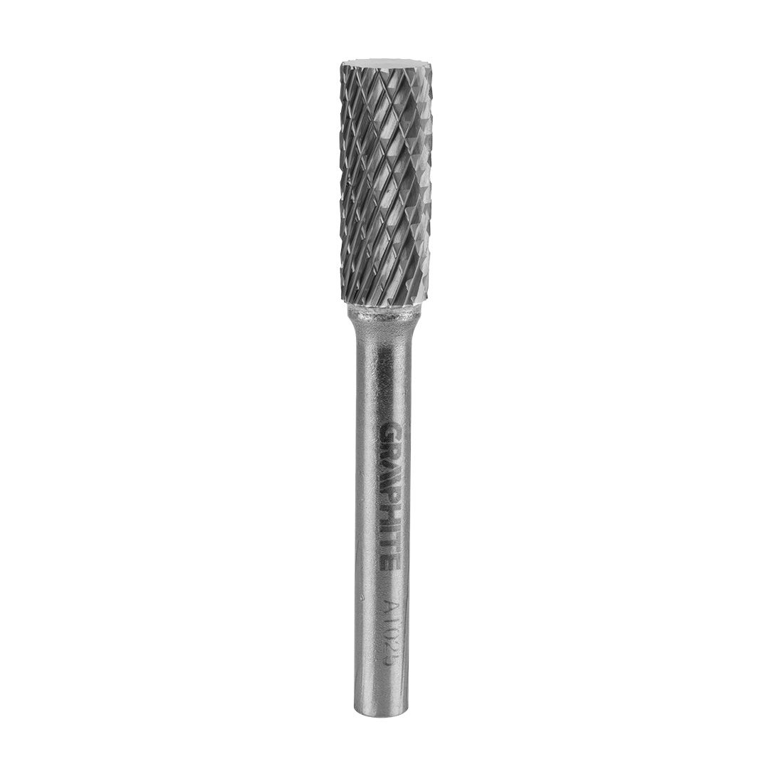 GRAPHITE Keményfém marófej, turbómaró, A, hengeres, 10x25mm, szár méret: 6x45mm termék fő termékképe