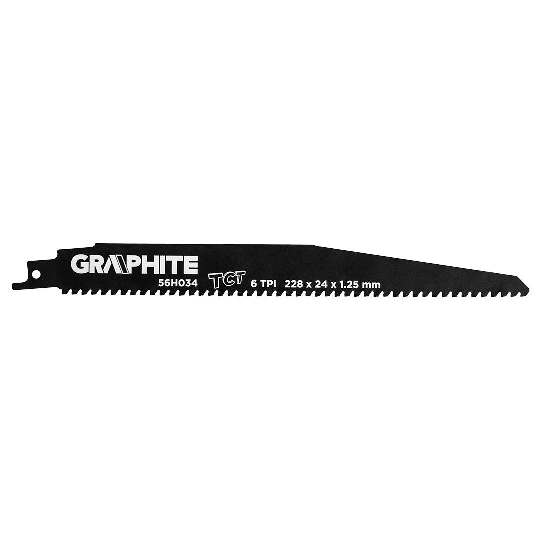 GRAPHITE Orrfűrészlap, HM, 228x24x1.25mm, 6TPI termék fő termékképe