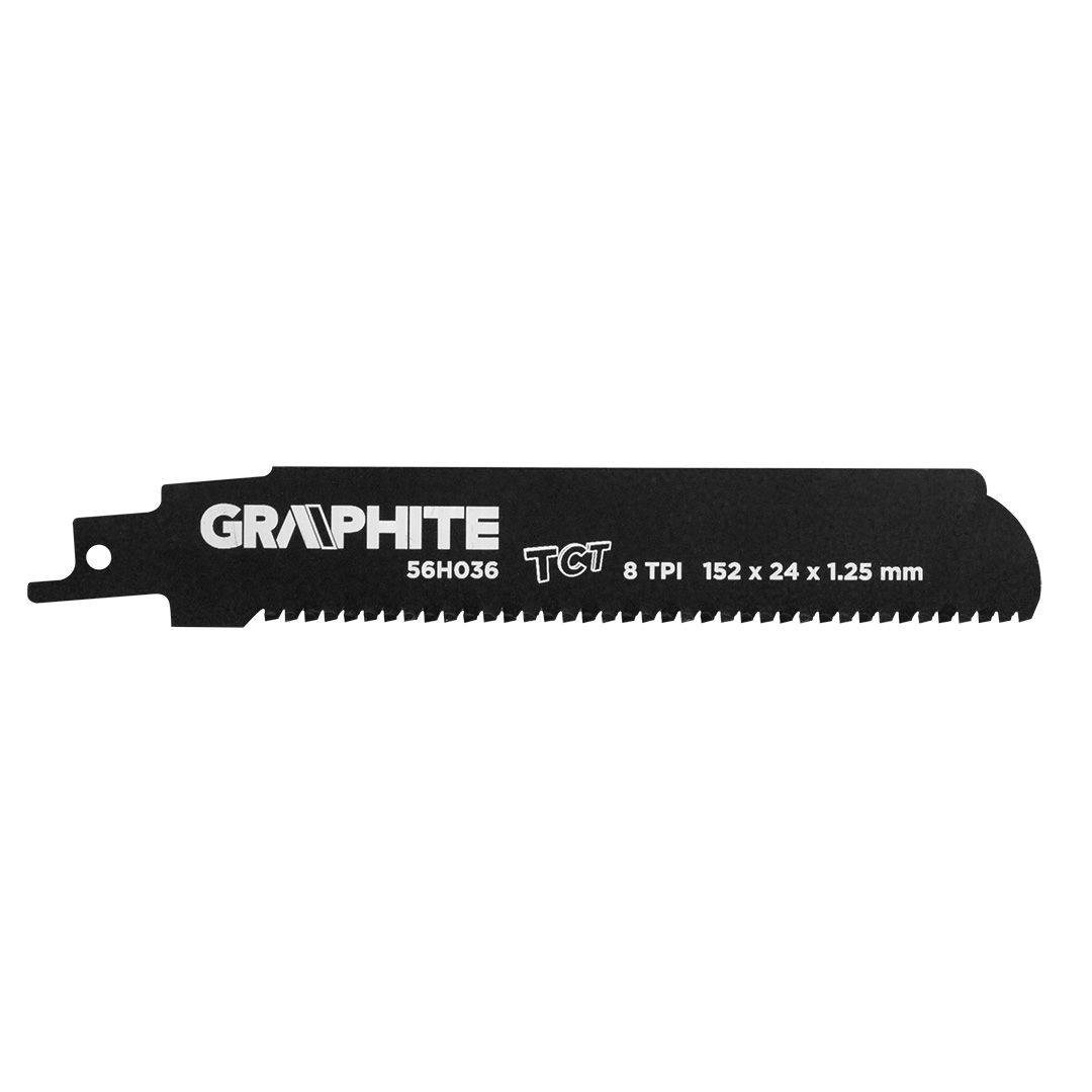 GRAPHITE Orrfűrészlap, HM, 152x24x1.25mm, 8TPI termék fő termékképe