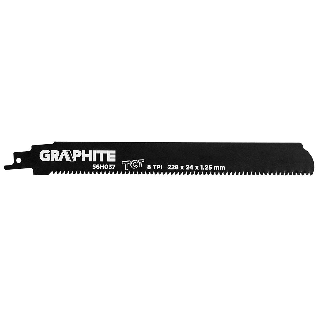 GRAPHITE Orrfűrészlap, HM, 228x24x1.25mm, 8TPI termék fő termékképe