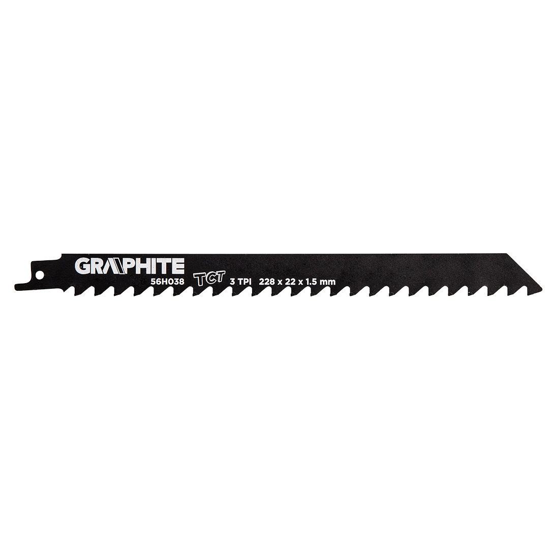 GRAPHITE Orrfűrészlap, HM, 228x22x1.5mm, 3TPI termék fő termékképe