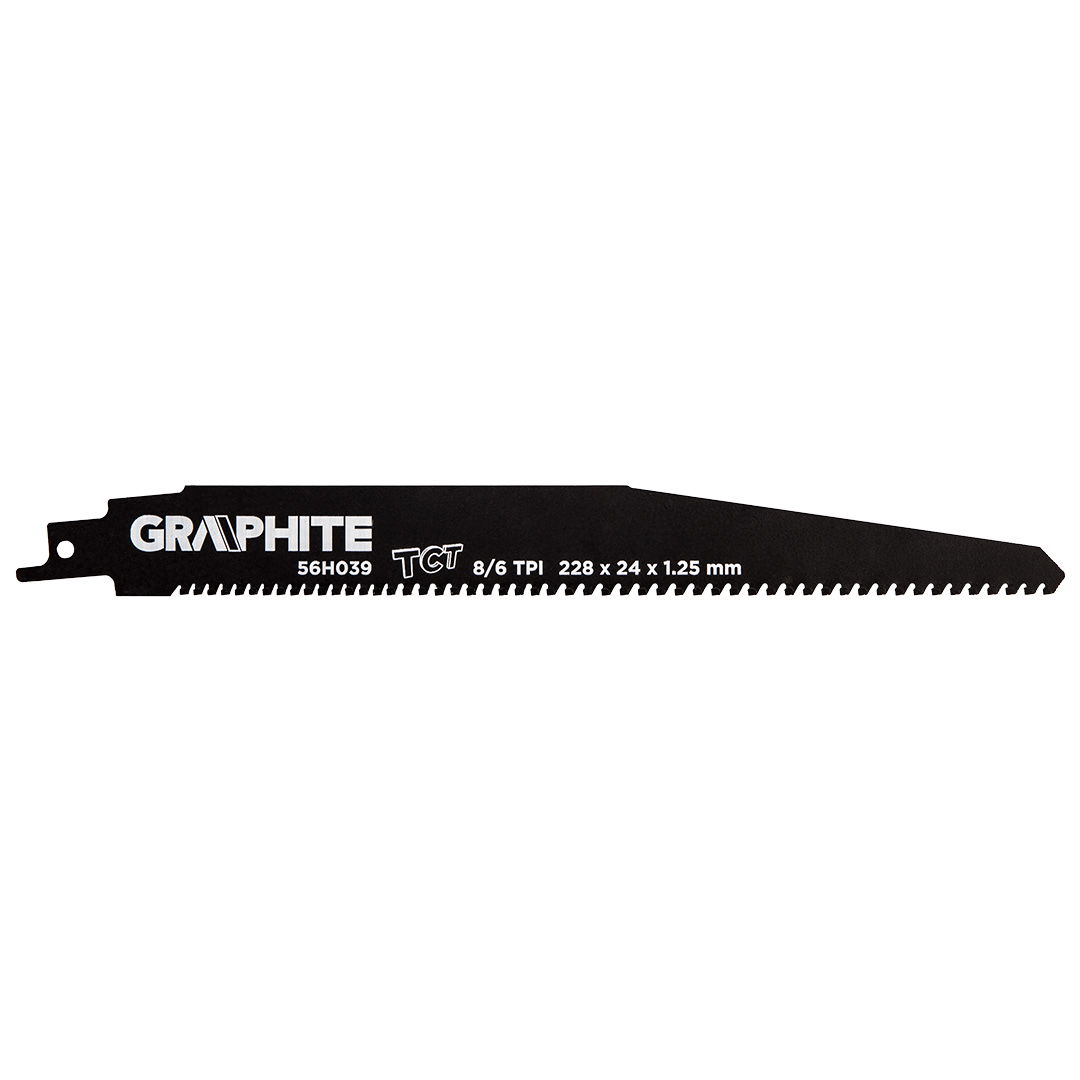 GRAPHITE Orrfűrészlap, HM, 228x24x1.25mm, 8/6TPI termék fő termékképe