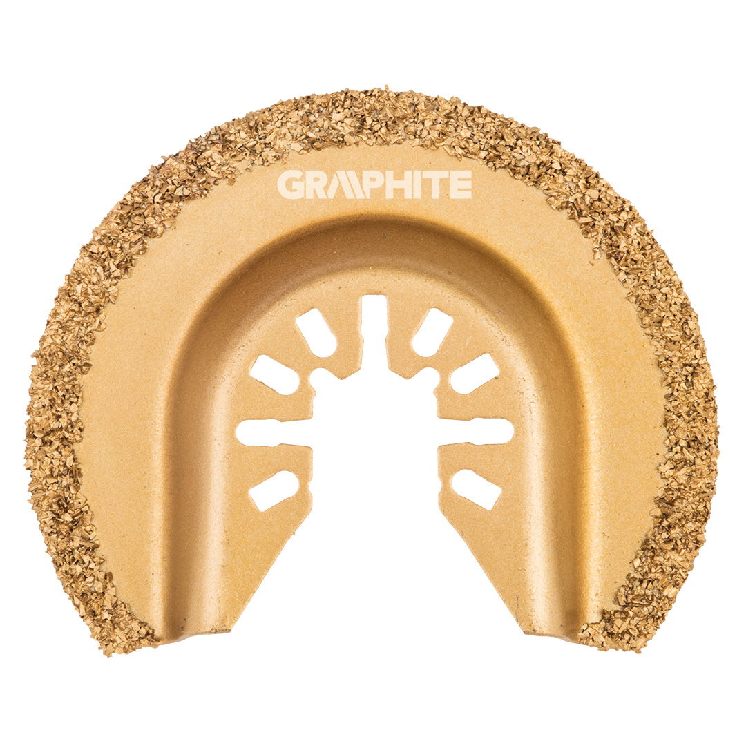 GRAPHITE Félkör keményfém vágólap kerámiához, multifunkciós géphez 64mm termék fő termékképe